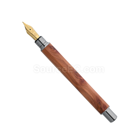客製化【台製】八角龍柏木鋼筆禮品