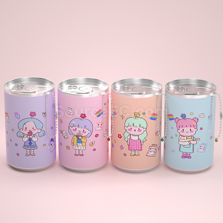 客製化卡通小桶濕巾禮品