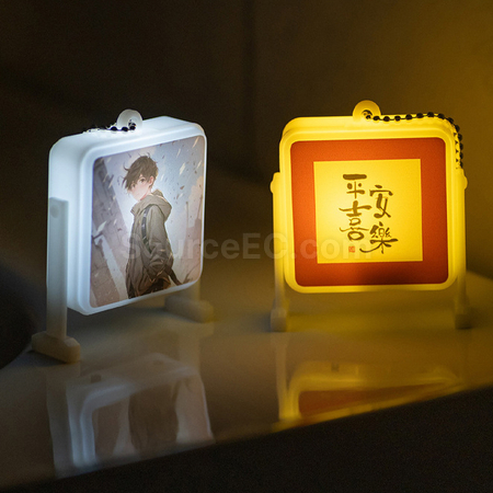 客製化創意迷你發光鑰匙扣燈牌禮品