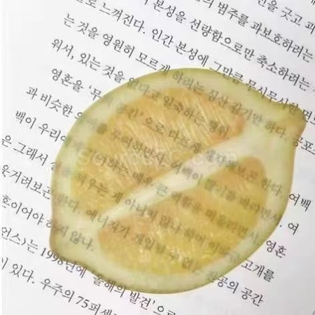 客製化半透壓克力水果書籤禮品
