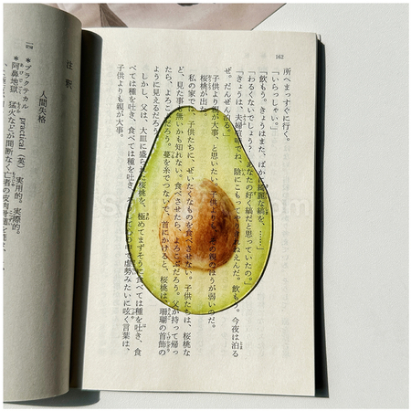 客製化半透壓克力水果書籤禮品
