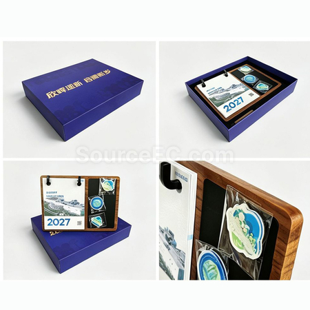 客製化磁吸實木台曆禮品