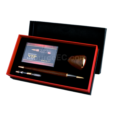 客製化【台製】尊爵檯筆鋼珠筆禮盒組(鍍黃金)禮品