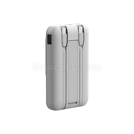 客製化【台製】自帶雙線數顯磁吸無線閃充行動電源(Type-C + Type-C)禮品