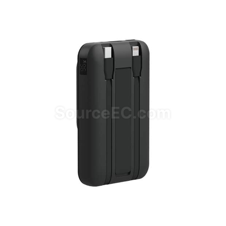客製化【台製】自帶雙線數顯磁吸無線閃充行動電源(Lightning & Type-C)禮品