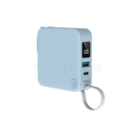 客製化【台製】自帶線AC插頭多合一行動電源禮品