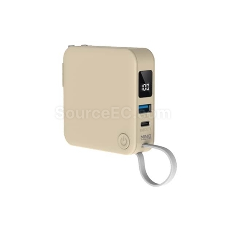 客製化【台製】自帶線AC插頭多合一行動電源禮品