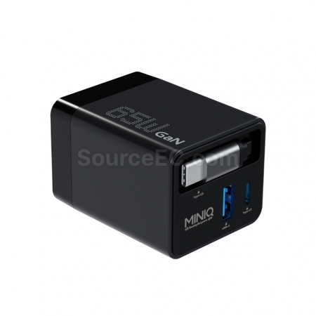 客製化【台製】GaN 自帶線65W快速電源供應器禮品
