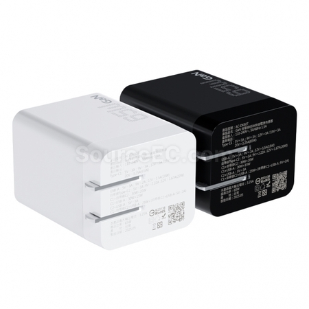客製化【台製】GaN 自帶線65W快速電源供應器禮品