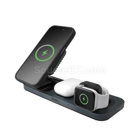 客製化【台製】3in1 22.5W 鋁合金磁吸無線充電器禮品