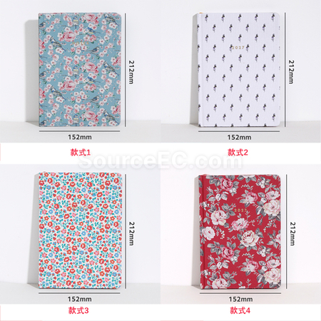 客製化A5布藝碎花筆記本禮品
