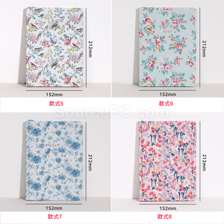 客製化A5布藝碎花筆記本禮品