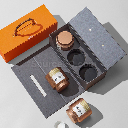 客製化一攬江山三圓罐茶葉禮盒禮品