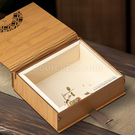客製化竹紋拼接茶葉禮盒禮品