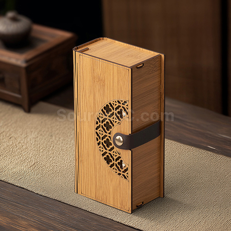 客製化竹紋拼接茶葉禮盒禮品
