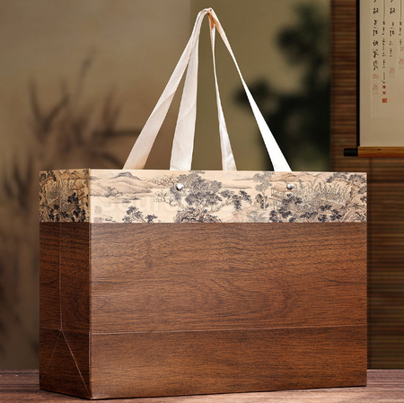 客製化雙層擺泡茶葉禮盒禮品