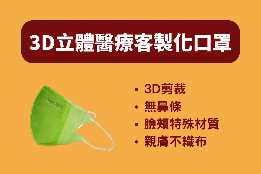 3D立體醫療客製化口罩