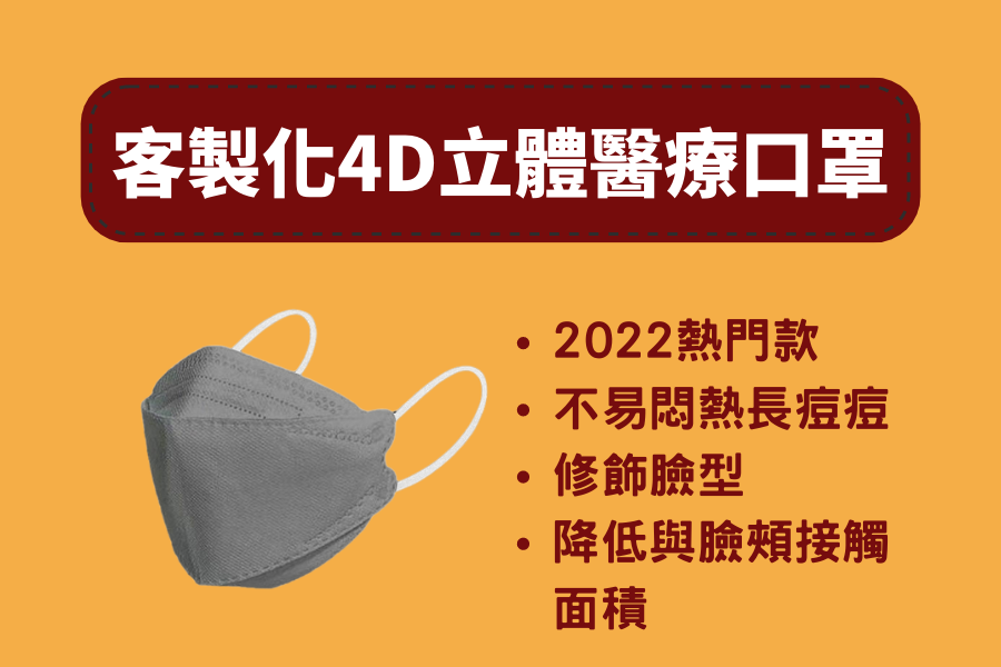 客製化4D立體醫療口罩