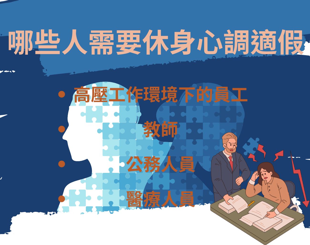 身心調適假帶薪不敢請