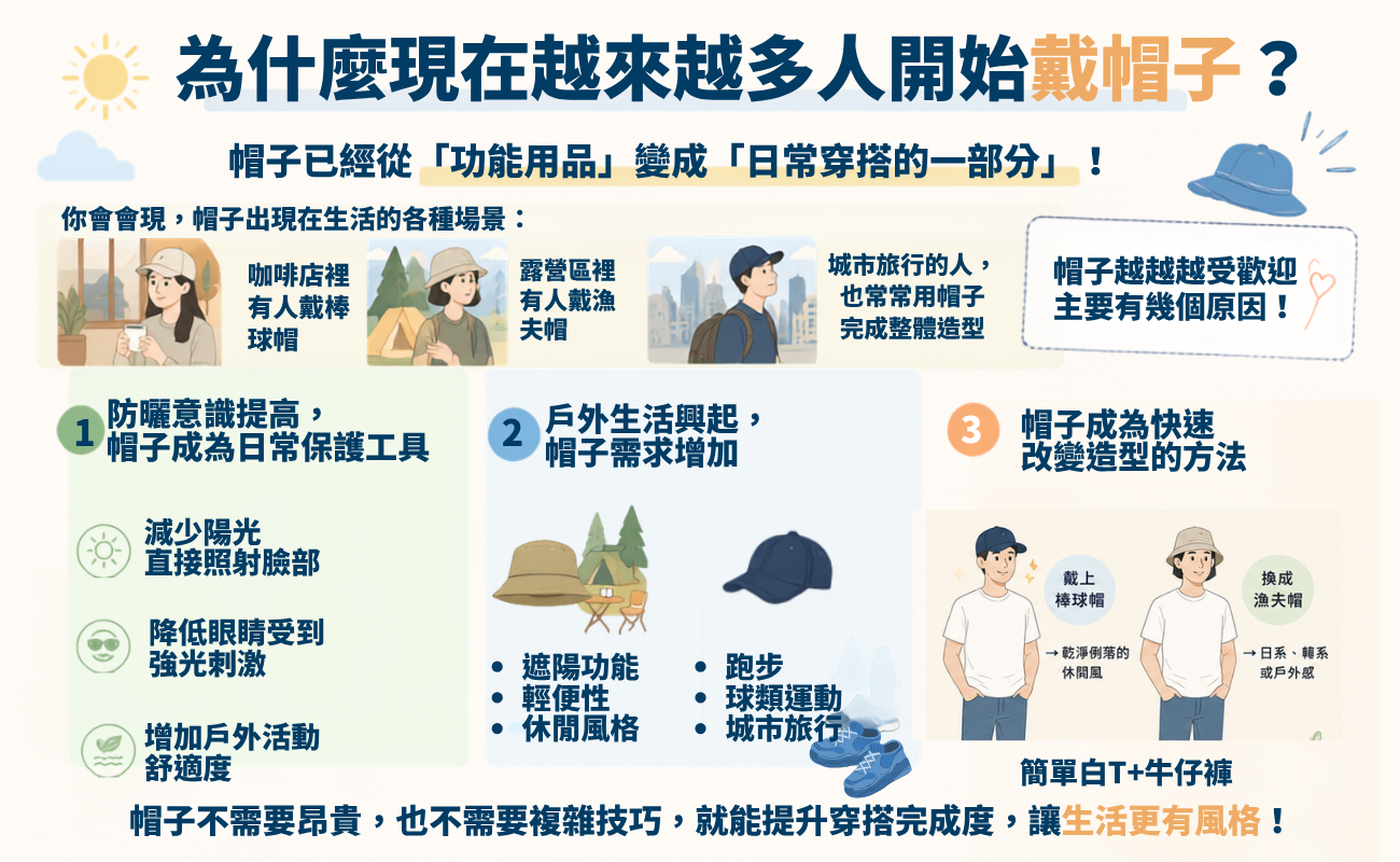 漁夫帽, 棒球帽, 漁夫帽推薦, 棒球帽推薦, 漁夫帽 VS 棒球帽, 帽子推薦, 帽子比較, 防曬帽, 遮陽帽, 老帽, 帽子穿搭, 帽子怎麼挑, 漁夫帽穿搭, 棒球帽穿搭, 適合臉型的帽子